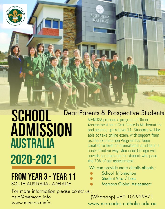 Mercedes international school in Australia 2023-2024